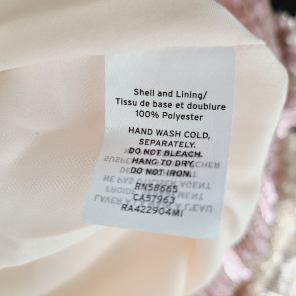 Rachel Parcell Rose Gold Sequin Long Sleeve Dress - Picture 7 of 7